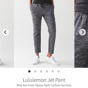 lululemon heather black Jet pant